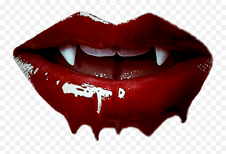 Ftevampirefangs Fangs Vampirefangs Vampires Vampire Vam - Vampire Aesthetic Png Emoji,Fangs Emoji