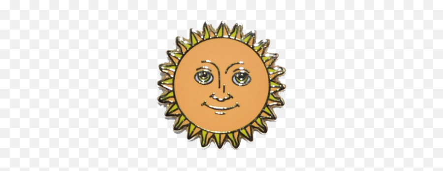 Smiling Sun Emoji - Round Certificate Logo,Smiling Sun Emoji