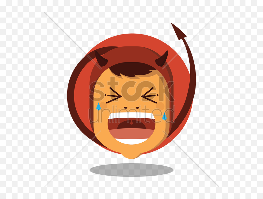 Devil Screaming Vector Image - Vector Graphics Emoji,Screaming Emoticon