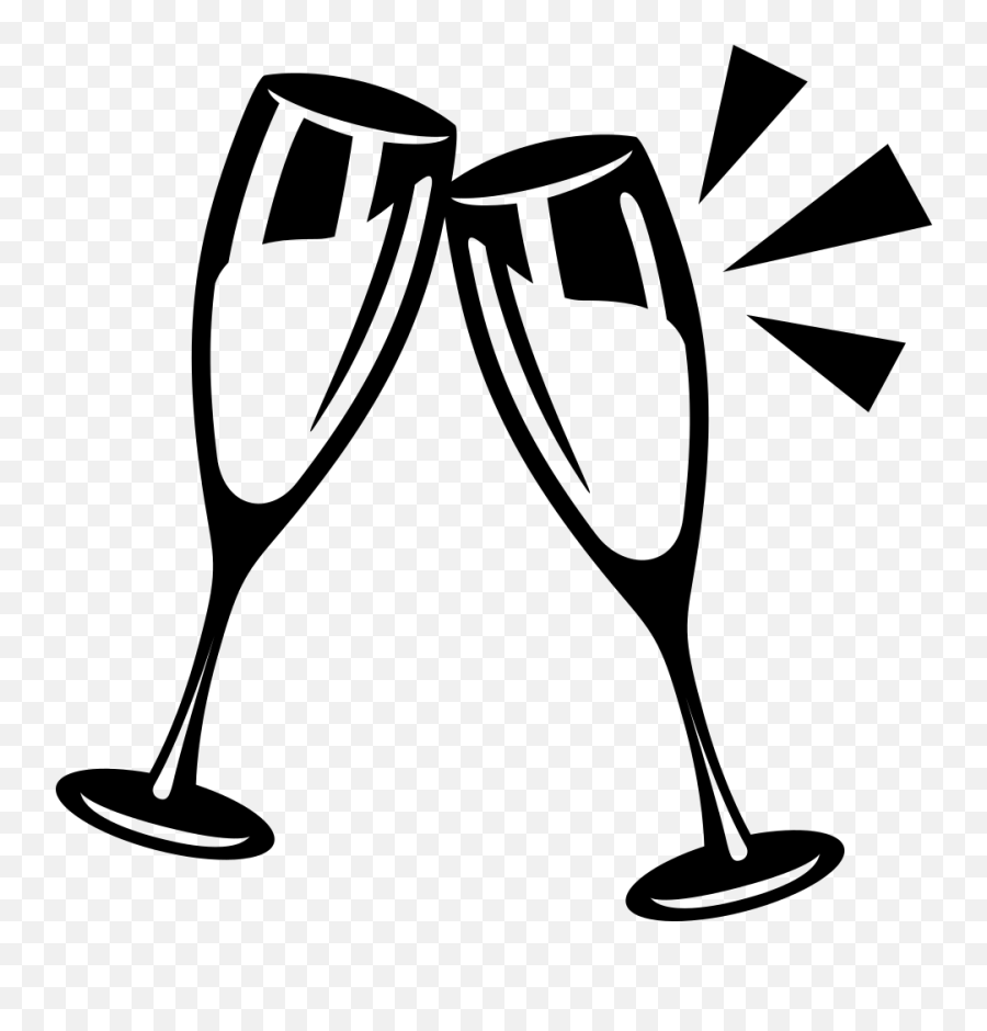 Emojione Bw 1f942 - Taça Champagne Vector Png Emoji,White Wine Emoji
