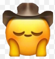 Cowboy Emoji Love Yeehaw - Happy Meme