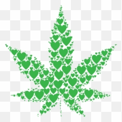 Download Free Png Marijuana Leaf Hearts 2 - Cannabis Clipart Emoji