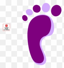 Feet Clipart Footprint Feet Footprint - Purple Baby Feet Clip Art Emoji,Baby Feet Emoji