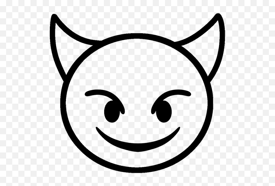 Devil Emoji - Devil Emoji Coloring Page,Devil Emoji Png