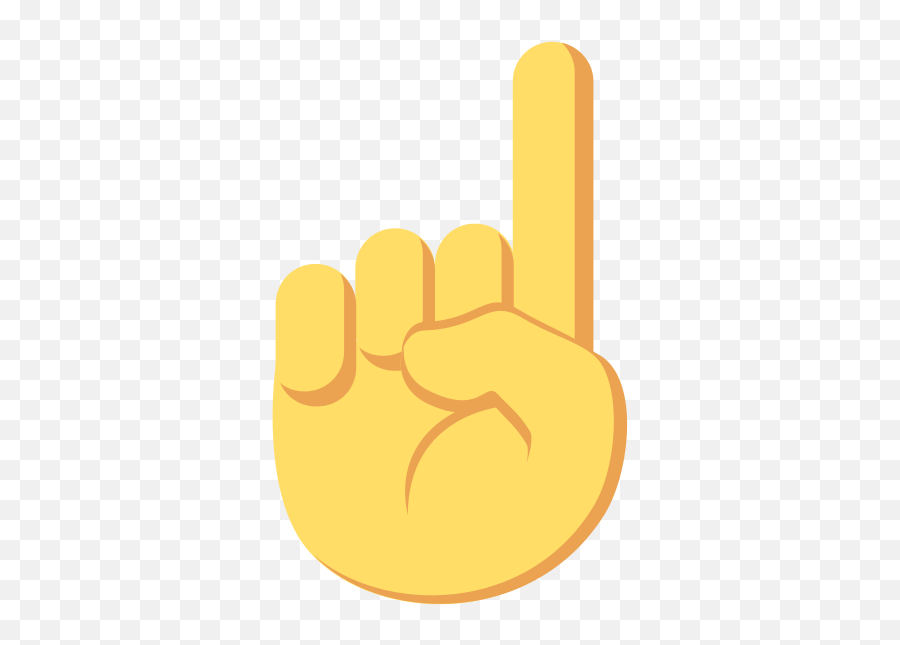 Emojione 261d - Point Up Emoji,One Hand Up Emoji