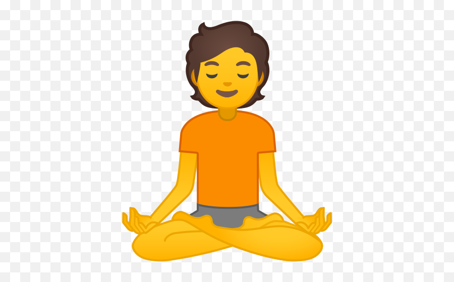 Person In Lotus Position Emoji - Meditation Emoji,Meditation Emoji