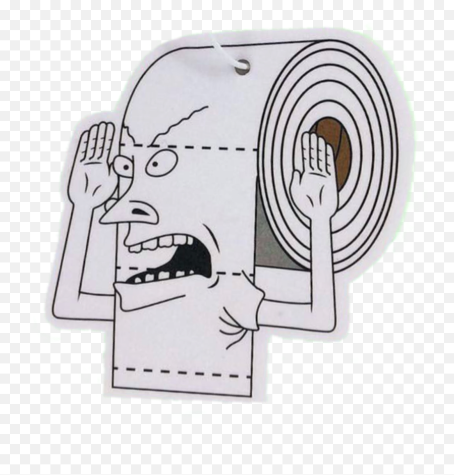 Stickergang Cornholio Beavis Butthead - Sketch Emoji,Is There A Toilet Paper Emoji