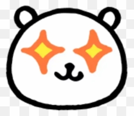 W Bear Emoji Whatsapp Stickers - White