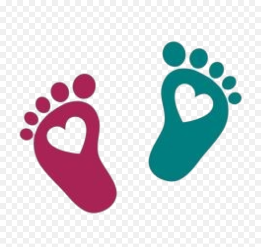 Foot Cute Footprints - Baby Footprints Clipart Emoji,Footprint Emoji