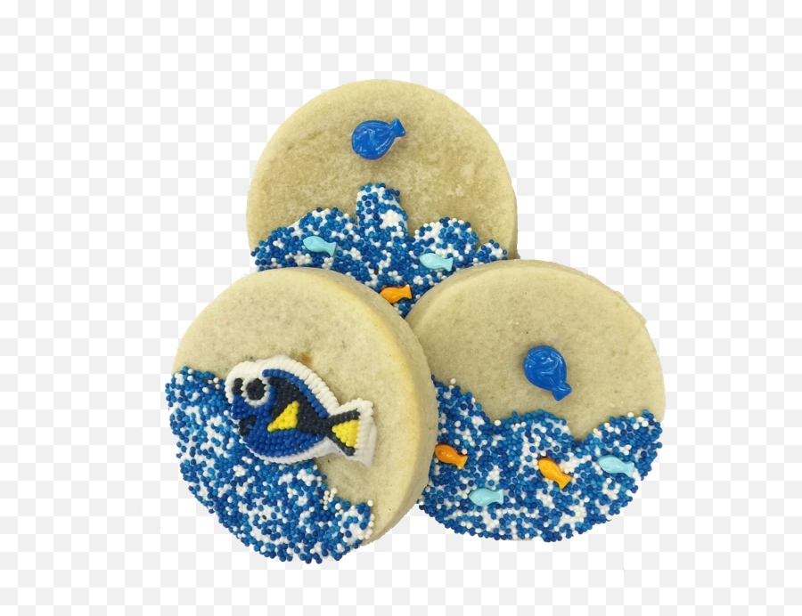 Finding Dory Sugar Cookies - Flower Emoji,Dory Emoji