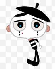 Mime - Mime Transparent Gif Emoji,Mime Emoji - free transparent emoji