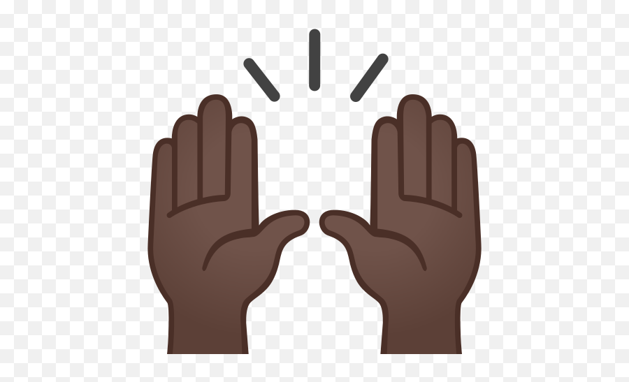 Dark Skin Tone Emoji - Manos De Emoji,Praise Emoji