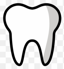 Tooth Emoji - Tooth Emoji,Toothless Smile Emoji
