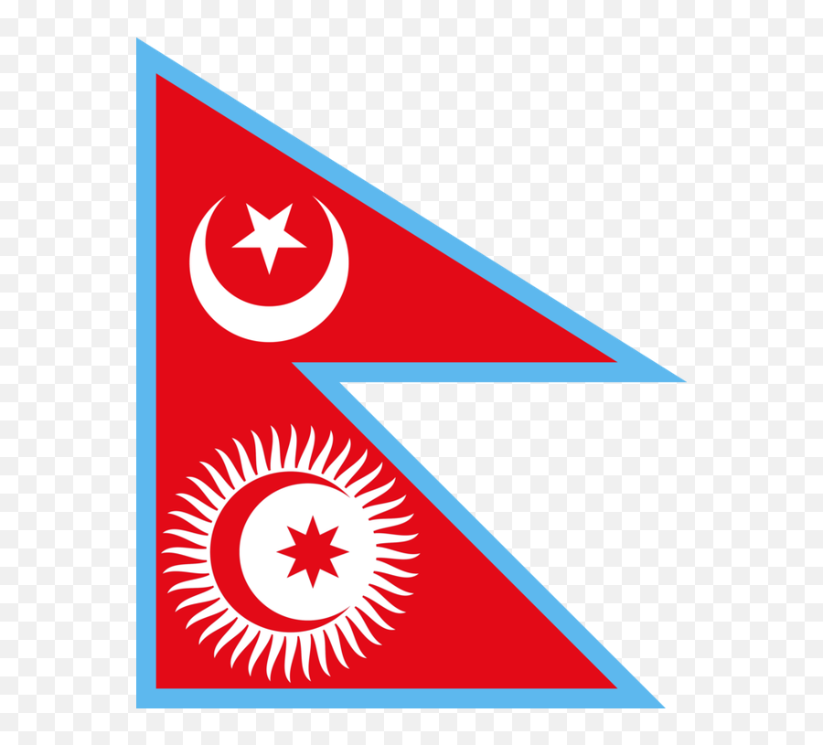 Countries Had To Use A Nepal - East Turkestan Flag Alternate Emoji,Dominican Flag Emoji