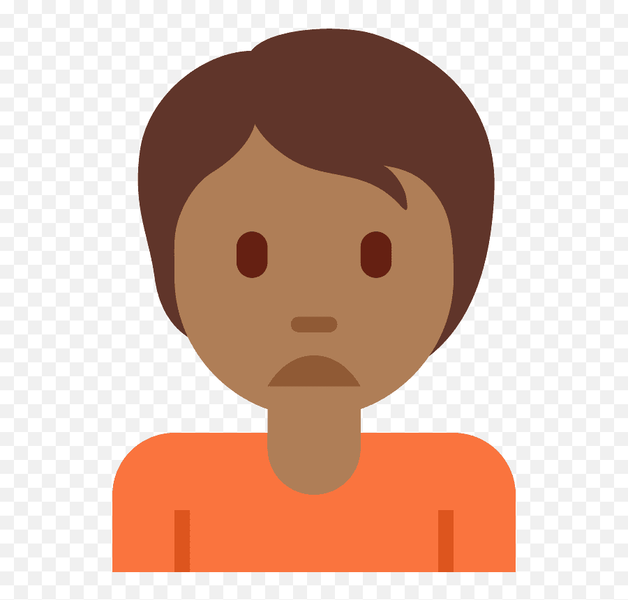 Person Frowning Emoji Clipart Free Download Transparent - Clip Art,Human Emoji