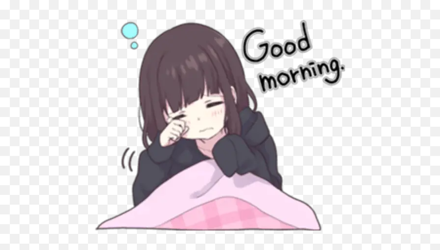 Menhera - Good Morning Cute Anime Emoji,Perv Emoji