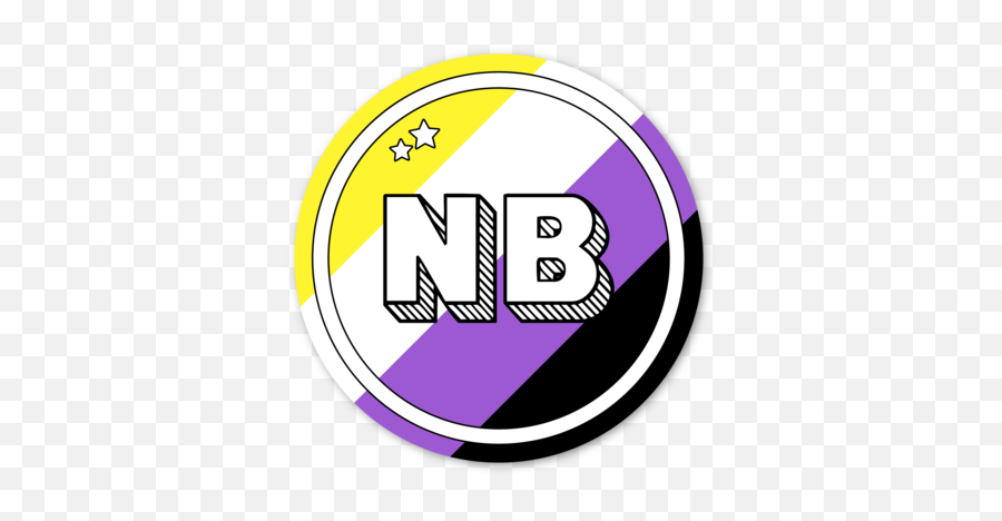 Non - Binary Pride 3 Sticker Pride Stickers Pride Pride Non Binary Stickers Emoji,No Lgbt Emoji