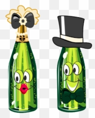 Download Wedding Champagne Clipart - Cartoon Champagne Bottle Emoji,Champagne Bottle Emoji