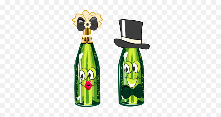 Download Wedding Champagne Clipart - Cartoon Champagne Bottle Emoji,Champagne Bottle Emoji