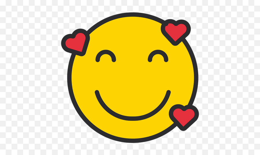 Smiling Face With Hearts Emoji Icon Of - Smiley,Squinting Eyes Emoji