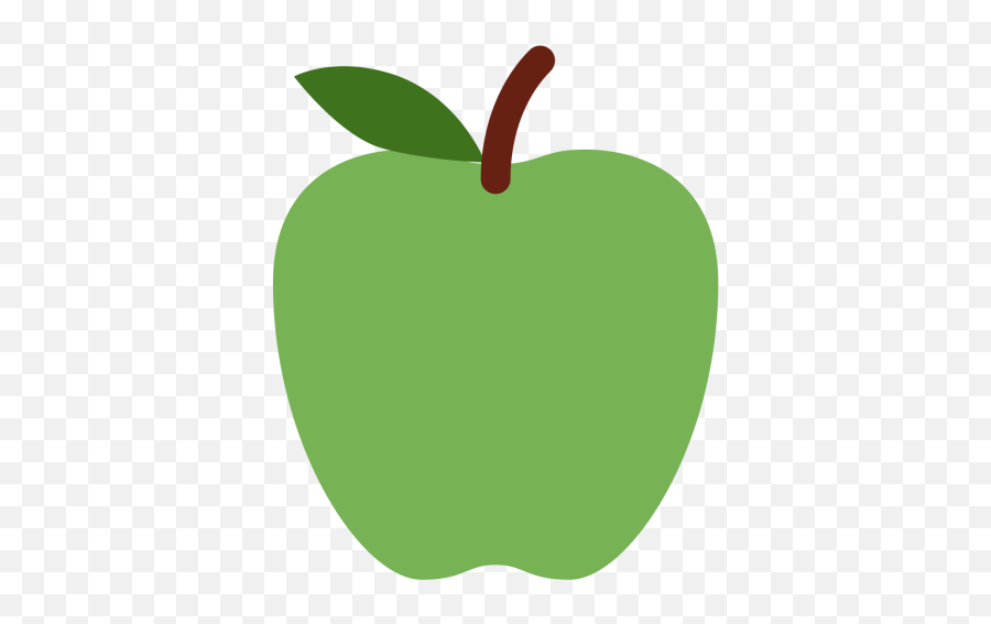 Green Emoji Icon Of Flat Style - Green Apple Icon Png,Apple Symbol Emoji