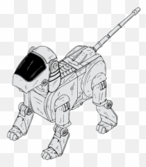 Vector Image Of Dog Robot - Clip Art Emoji
