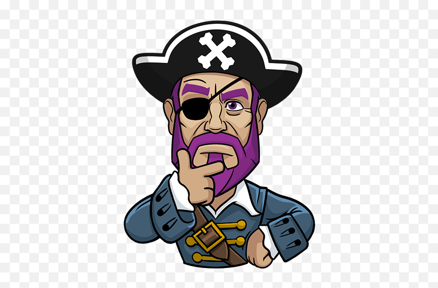 Messy The Pirate - Cartoon Emoji,Messy Emoji