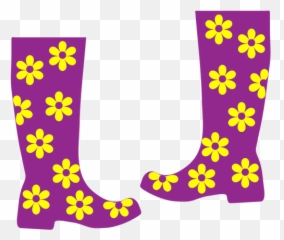 Floral Rain Boots - Free Clipart Boots Emoji,Sakura Blossom Emoji