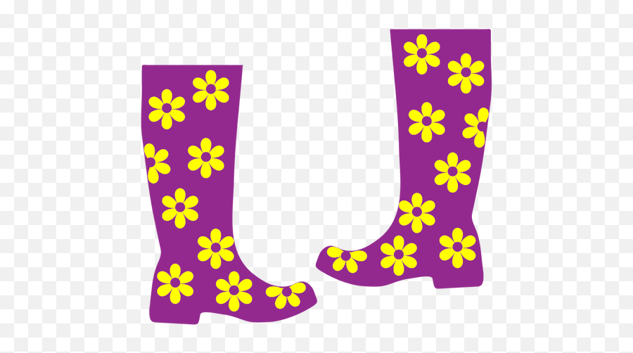 Floral Rain Boots - Free Clipart Boots Emoji,Sakura Blossom Emoji