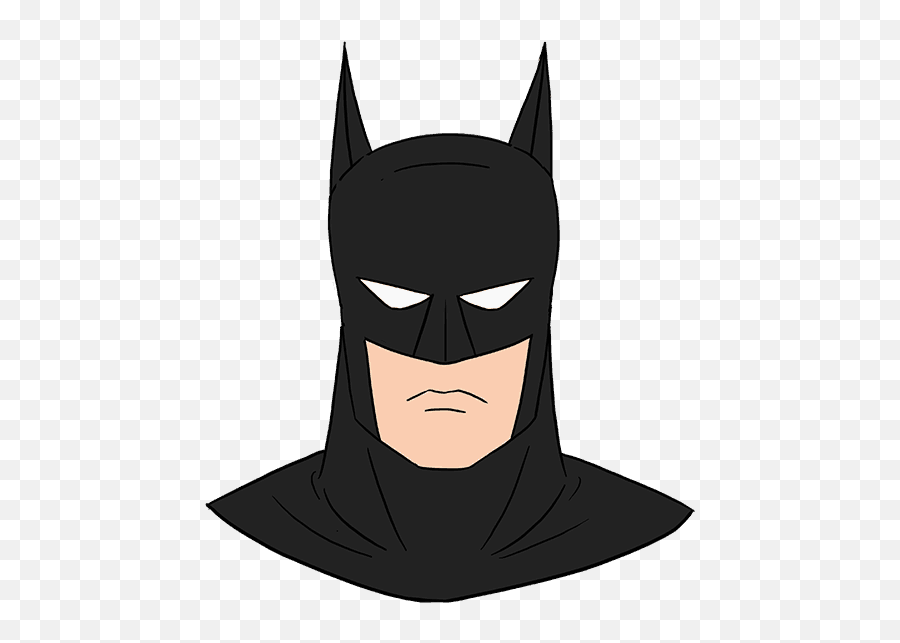 How To Draw Batmans Head - Easy Batman Drawing Emoji,Batman Symbol Emoji
