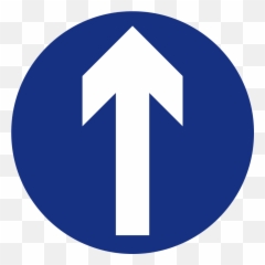 Mauritius Road Signs - Ahead Only Road Sign Emoji,Prohibited Emoji