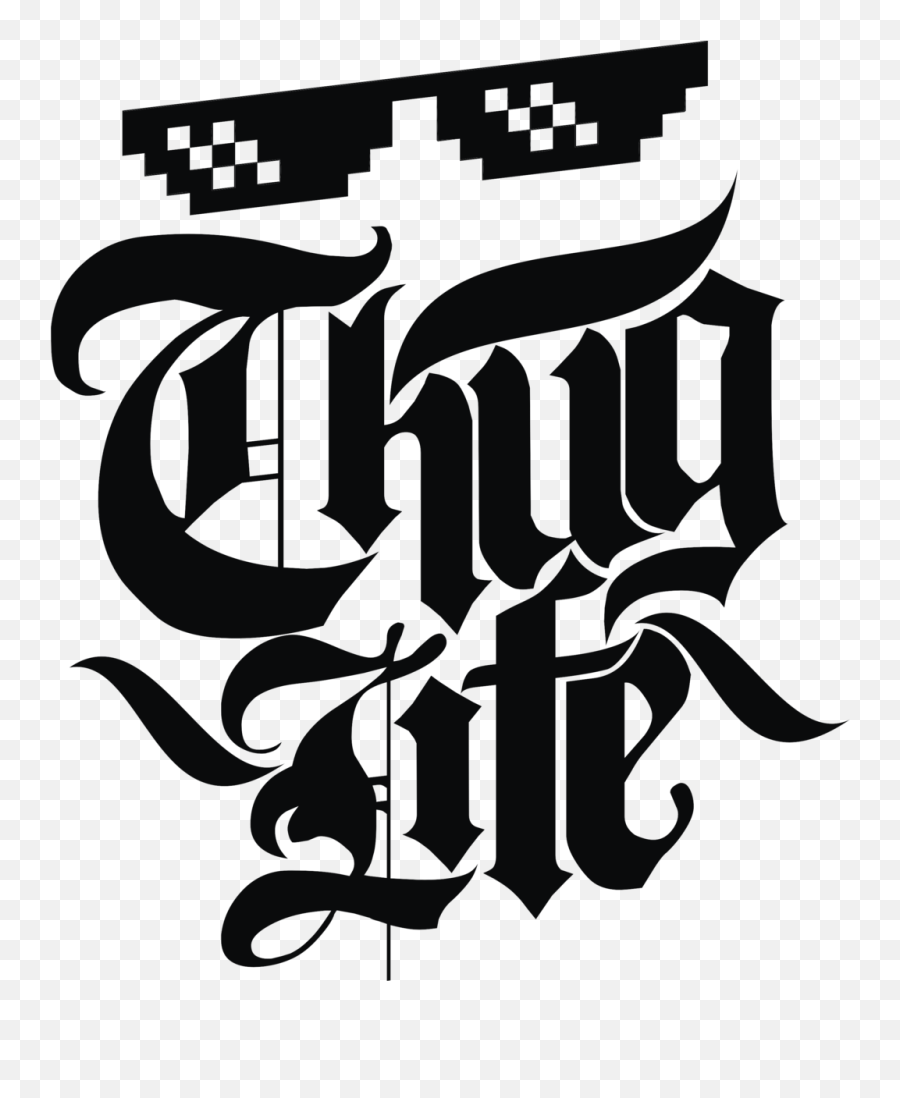 Thug Symbol Transparent Png Clipart - Thug Life Logo Transparent Emoji,Crip Emoji