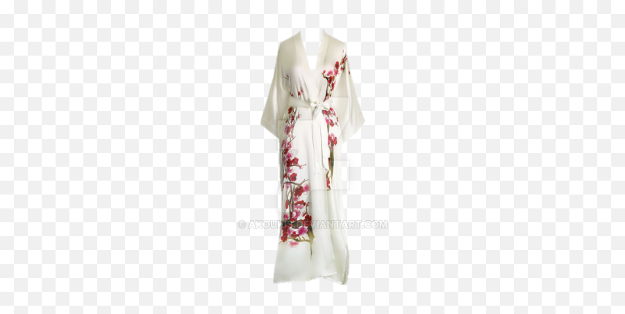 Download Free Png Kimono - Silk Kimono With Cherry Blossom Emoji,Kimono Emoji