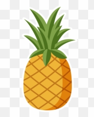 Clipart Leaf Pineapple Transparent - Clip Art Transparent Pineapple Png Emoji,Pineapple Pizza Emoji