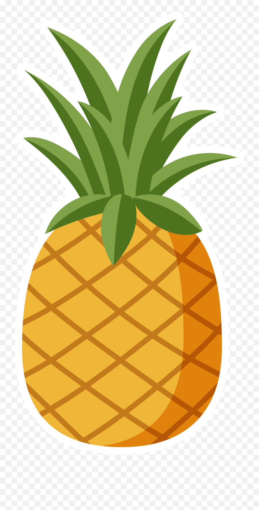 Clipart Leaf Pineapple Transparent - Clip Art Transparent Pineapple Png Emoji,Pineapple Pizza Emoji