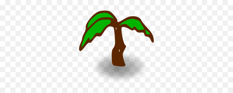 Palm Tree - Cartoon Palm Tree Small Emoji,Palm Tree Emoticon