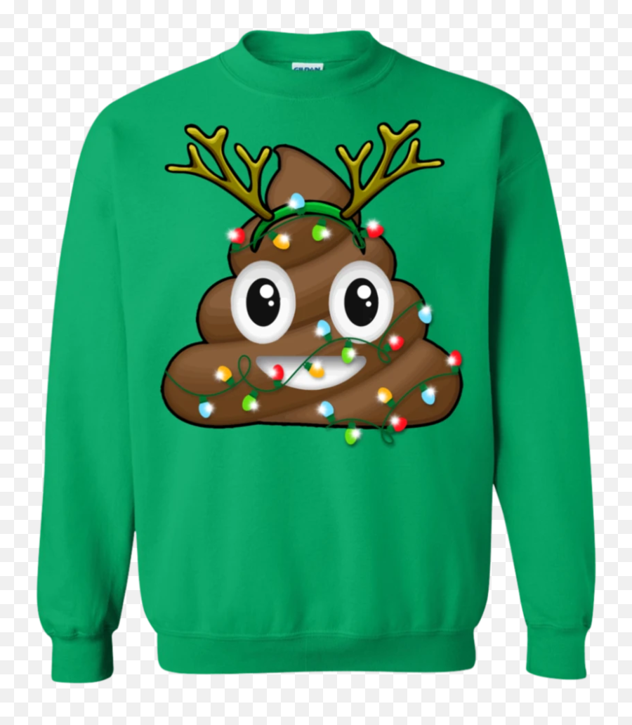 Reindeer Poop Emoji Cute Merry Christmas Sweatshirt - Happy Birthday Jesus Christmas Hats,Grinch Emoji