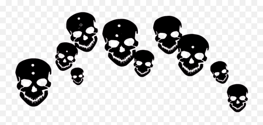 Emojis Crown Tumblr Skeleton Skull - Emoji Crown Png Skull,Skull Emojis