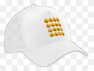 Halloween Pumpkin Emoji Cap At Cotton Cart - Baseball