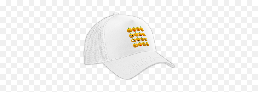 Halloween Pumpkin Emoji Cap At Cotton Cart - Baseball Cap,Cap Emoji
