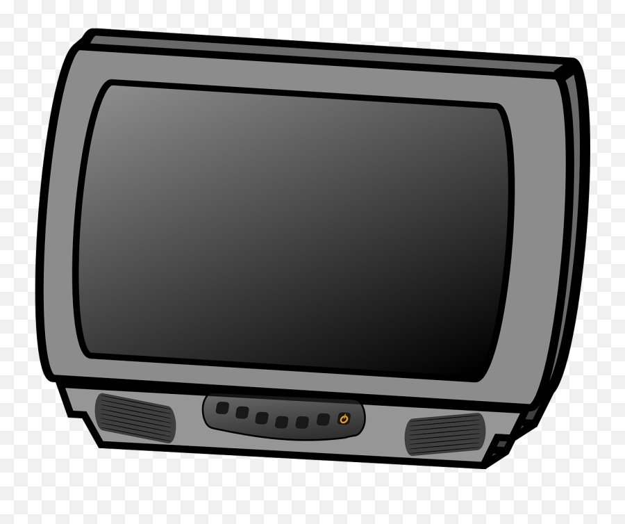 Television Tv Small Panel Flat - Animated Tv Clipart Emoji,Tv Remote Emoji