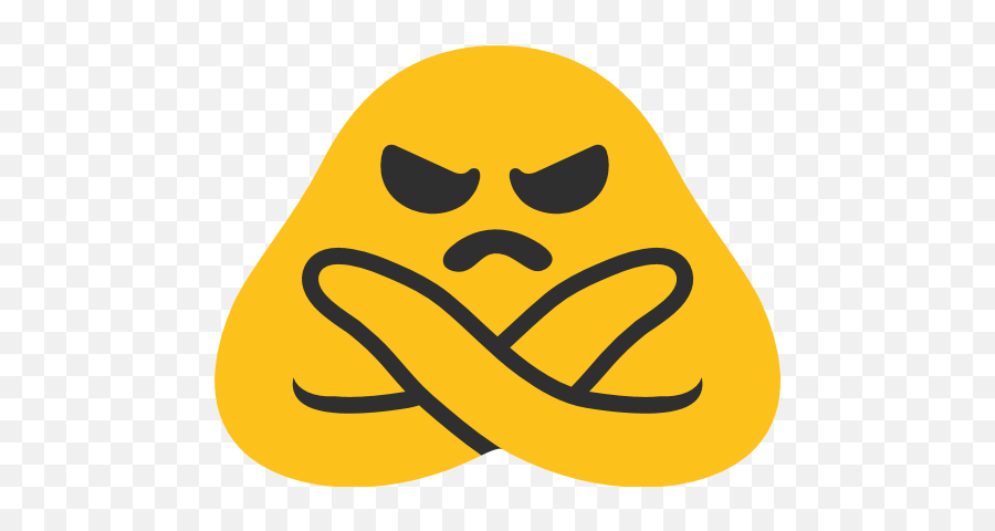 Face With No Good Gesture Emoji For Facebook Email Sms - Emoji With Arms Folded,No Emoji