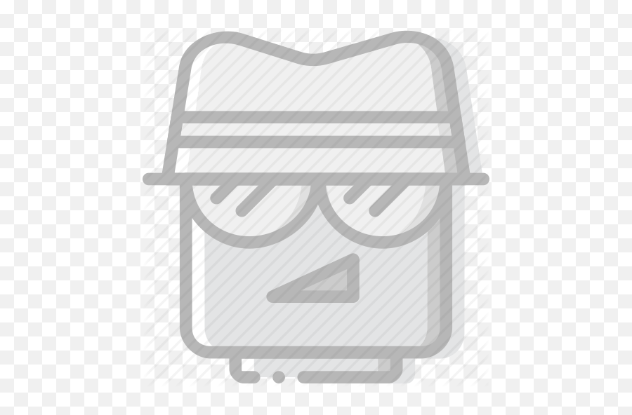 Agent Emoji Emoticon Face Icon - Illustration,Rectangle With Cross Emoji