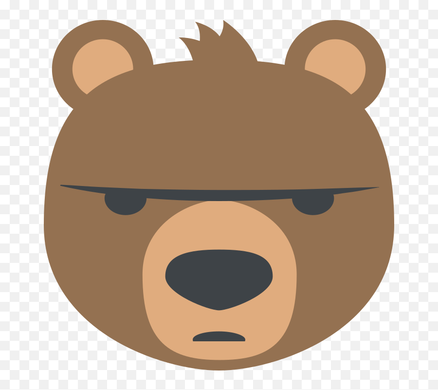 Emojione 1f43b - Bear Cartoon Face Png Emoji,Angry Emoji