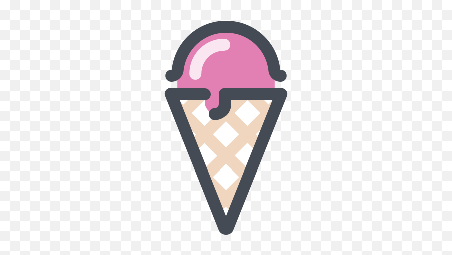 Fruit Ice Cream Cone Icon - Free Download Png And Vector Ice Cream Icon Hd Transparent Emoji,Icecream Emoji