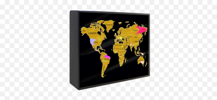 A6 Magnetic Lightbox - Rose Goldu2013 Locomocean Ltd Light Box Scratch Map Emoji,Clapperboard Emoji