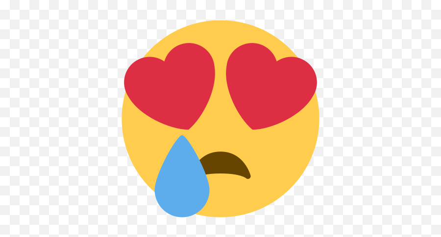 Emoji Remix On Twitter Cry Heart Eyes U003d Emoji - Happy,Heart Eyes Emoji Png