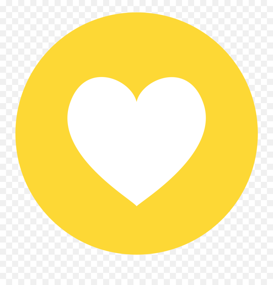 Eo Circle Yellow White Heart - Yellow Heart Circle Emoji,Yellow Heart Emoji Png