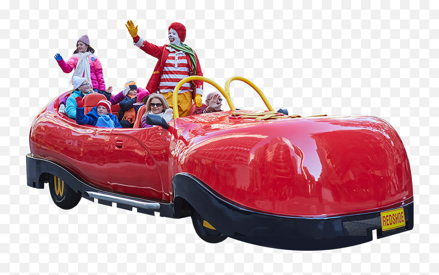 Macyu0027s Thanksgiving Day Parade - Info U0026 More Macyu0027s Ronald Mcdonald Shoe Car Emoji,Emoji Floaties