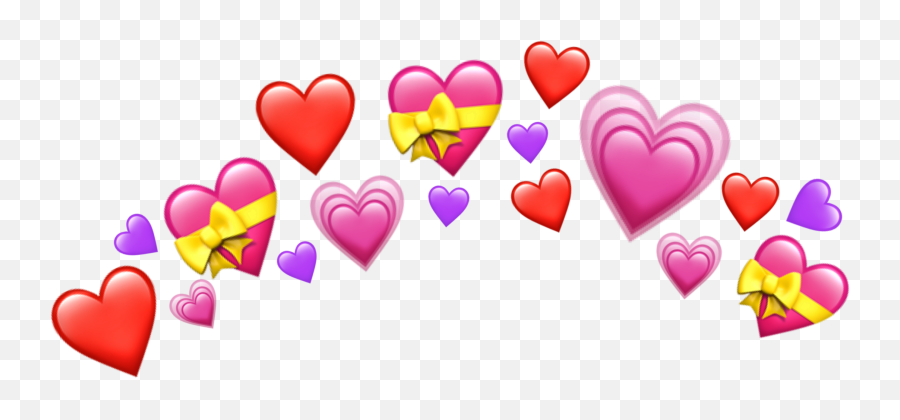 Emoji Emojicrown Crown Heart Sticker - Cuori In Testa Picsart,Heart Emoji Art